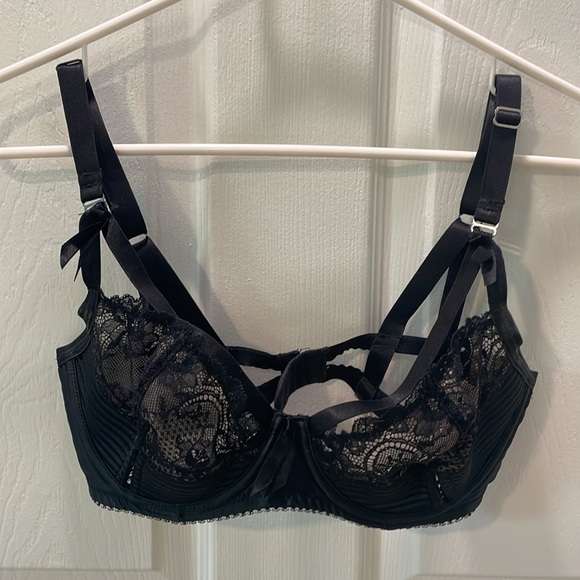 DITA VON TEESE Madame X Balconette Bra Black US 32DD - Picture 4 of 7